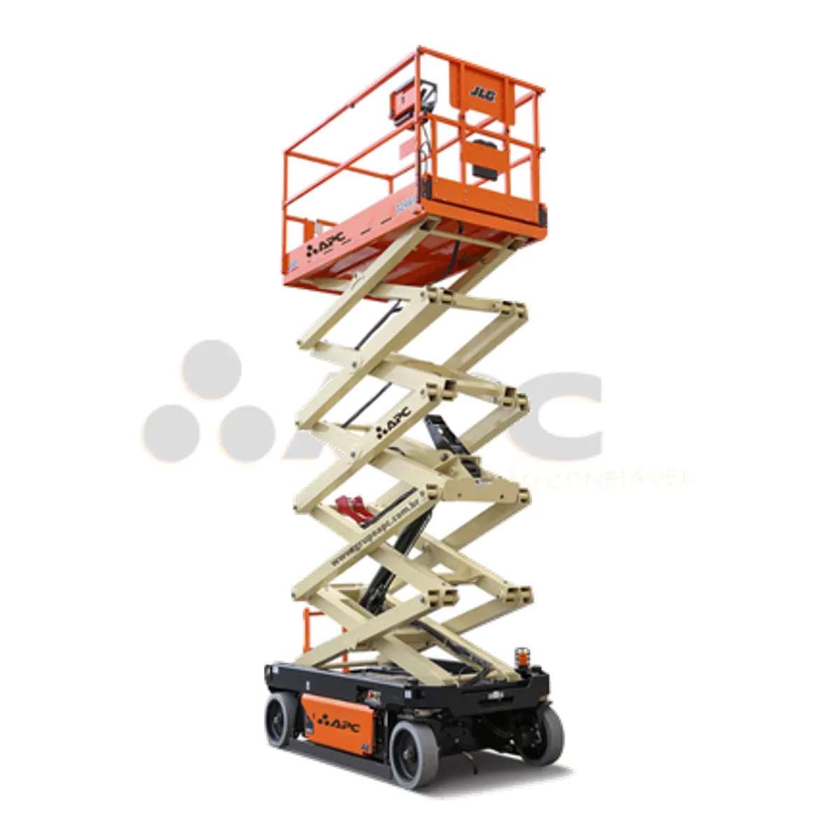 Plataforma elevatória JLG 3246ES NMT para locação no Grupo APC